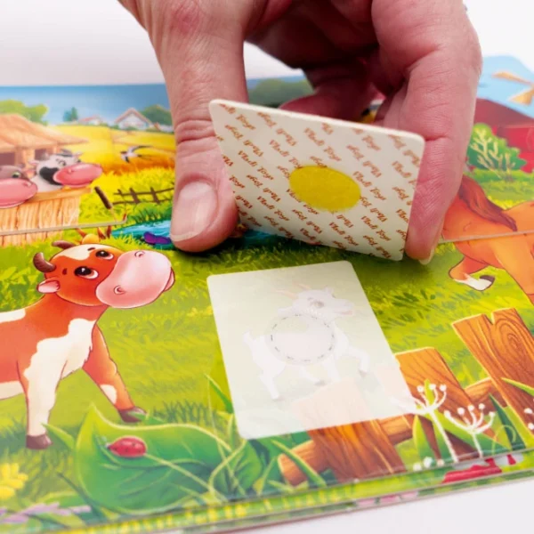 Гра з липучками «Бізі бук. Для малят» Vladi Toys VT1310-07 — перша розвиваюча книжка для дітей 1