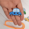 Шнурівка «Автівки» — дерев’яна розвиваюча іграшка для дітей 2–4 років 1