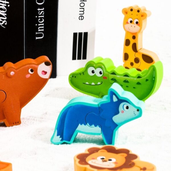 Зоопарк 3Д- пазли деревяні тваринки 3