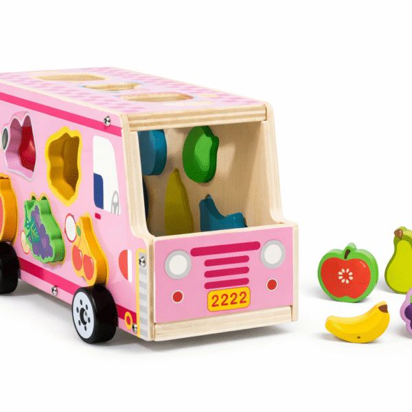 Дерев’яна каталка-сортер фрукти