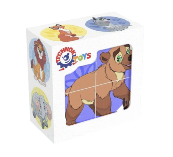 кубики-пазли ДИкі тварини