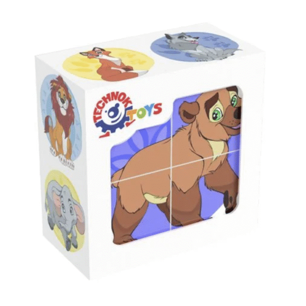 кубики-пазли ДИкі тварини