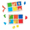 Пазли-вкладки дерев'яні «Квадрати Нікітіна» — 2 рівень 3