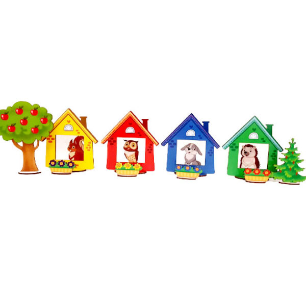 «Хто в будиночках живе?» - логічна гра панорама 4 «Хто в будиночках живе?» - логічна гра панорама 4