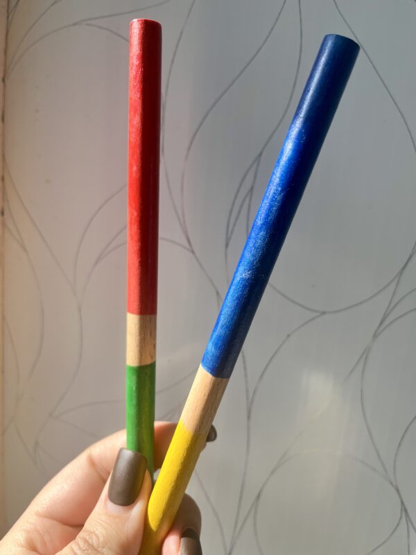 нейромопалички 2 для занять червоно-зелений та жовто-синій деревяні