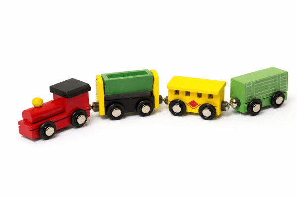 Паровозик на магнітах два вагони та цистерна