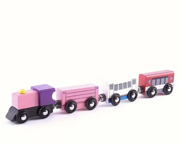 рожевий потяг на магнітах