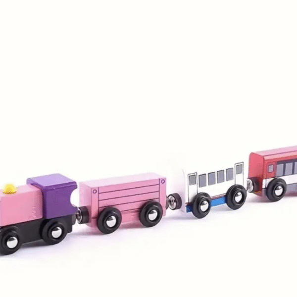 рожевий потяг на магнітах