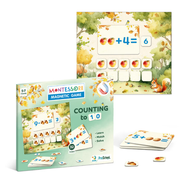 Розвиваюча магнітна гра Dodo Рахунок в межах 10 цифри для дітей легко Розвиваюча магнітна гра Dodo Рахунок в межах 10 цифри для дітей легко