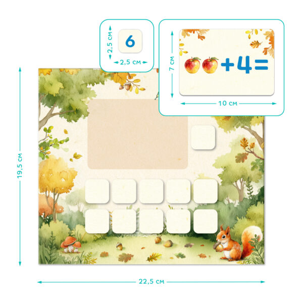 Розвиваюча магнітна гра Dodo Рахунок в межах 10 рахунок для малюків Розвиваюча магнітна гра Dodo Рахунок в межах 10 рахунок для малюків