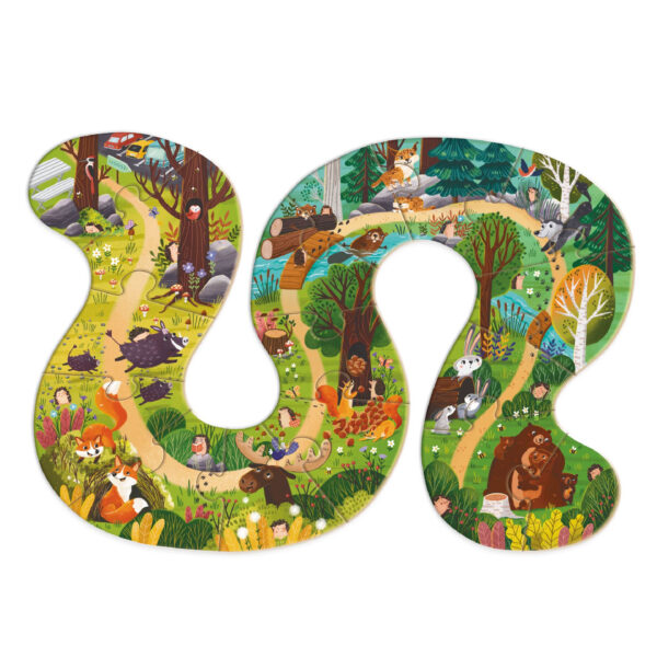 Пазл DoDo Хто живе в лісі? 16 елементів доріжка лісова Пазл DoDo Хто живе в лісі? 16 елементів доріжка лісова