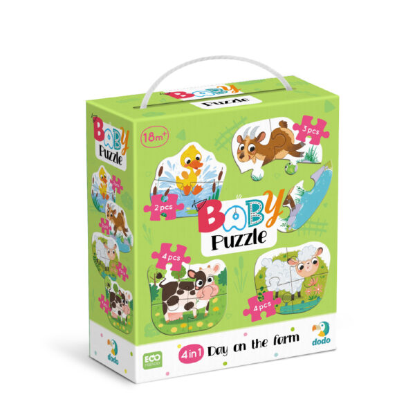 Пазл 4в1 Dodo Baby puzzle День на фермі 300687