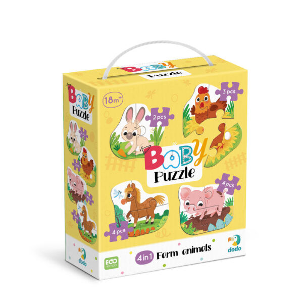 Пазл 4в1 Dodo Baby puzzle Сільські тварини