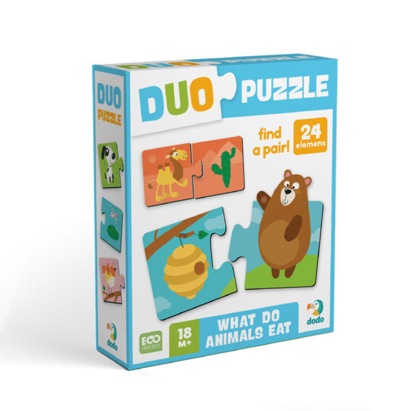 Пазл Dodo DUO Хто що їсть 300691