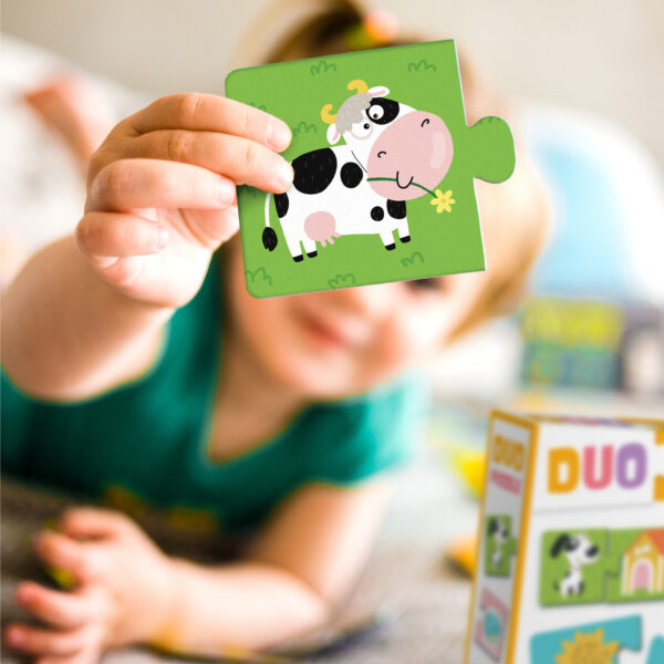 Пазл Dodo DUO Звірята та їх домівки 300690_ розмір елемента