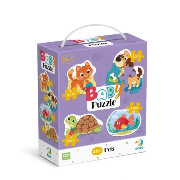 Пазл 4в1 Dodo Baby puzzle Домашні тварини