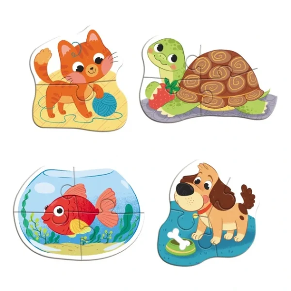 Пазл 4в1 Dodo Baby puzzle Домашні тварини 2