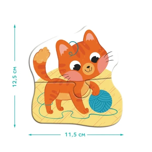 Пазл 4в1 Dodo Baby puzzle Домашні тварини 3