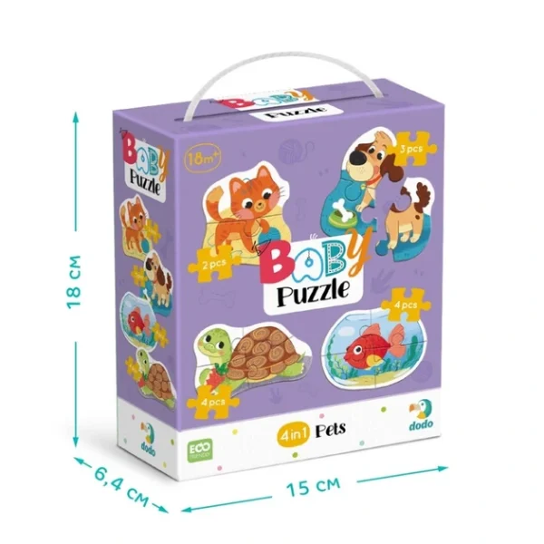 Пазл 4в1 Dodo Baby puzzle Домашні тварини 5