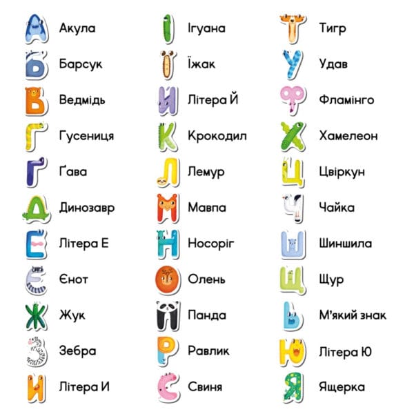 Магнітна гра Dodo Моя перша українська магнiтна абетка - алфавіт слова
